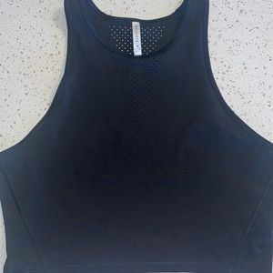 Athleta cropped black tank, size medium, worn once